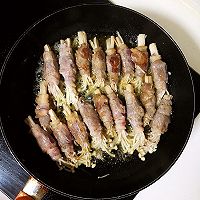 家庭版牛肉卷金针菇的做法图解2
