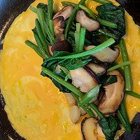 菠菜香菇法式煎蛋的做法图解6
