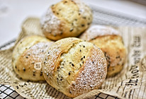 法国黑芝麻球面包（免揉！免揉！免揉！）简单操作早餐必备的做法