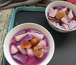 板栗紫薯山药糖水的做法
