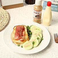 #321沙拉日# 早餐双拼，吐司培根+黄瓜沙拉的做法图解10