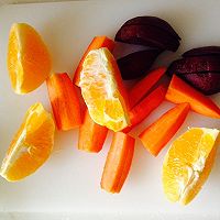 紫薯胡萝卜橙汁的做法图解1