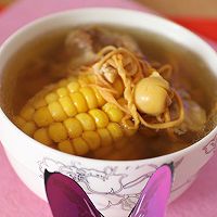 煲汤之虫草花干贝玉米排骨汤的做法图解9