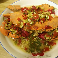 私房菜：蒸青蟹的做法图解6