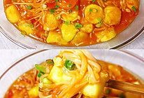 茄汁金针菇日本豆腐的做法