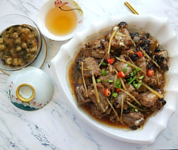美味老广豆豉蒸排骨配菊普的做法