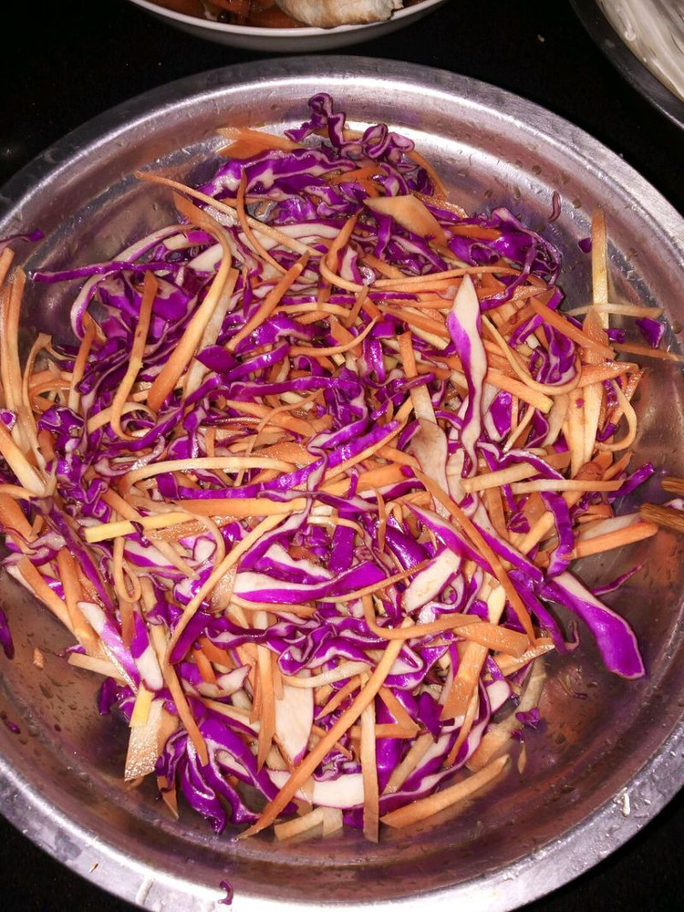 凉拌紫包菜的做法