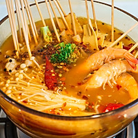 DIY简单又好吃的水煮肉片串串火锅的做法图解10