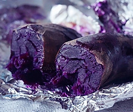 烤箱版烤紫薯的做法