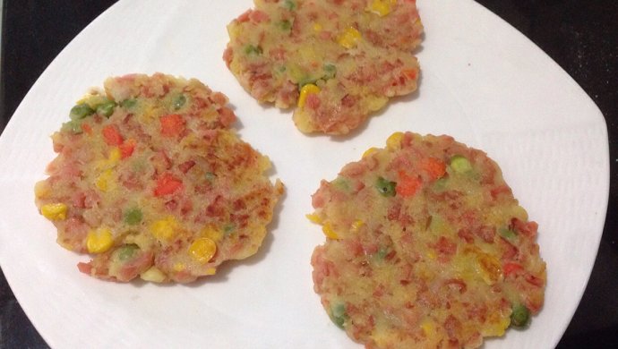 平底锅做【什锦土豆饼】