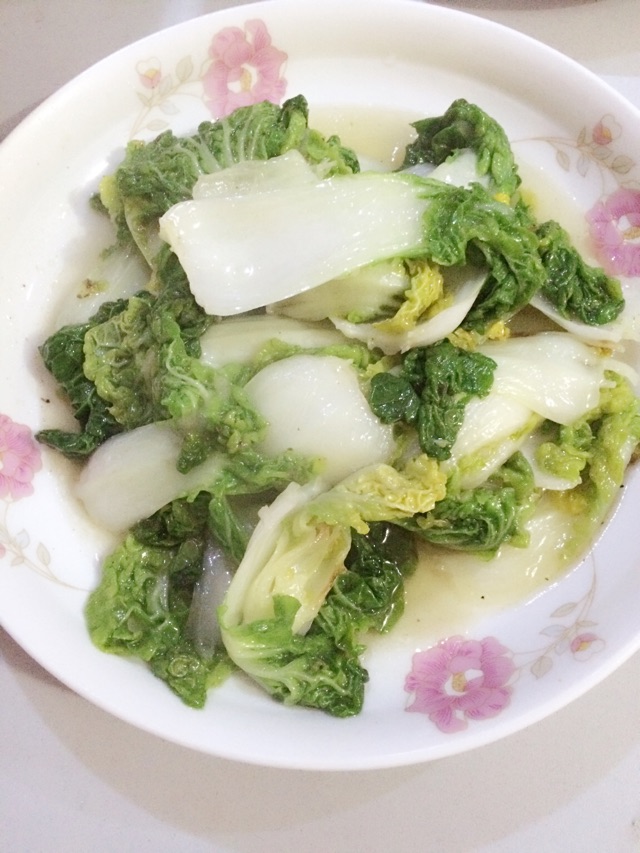清炒奶白菜的做法图解3