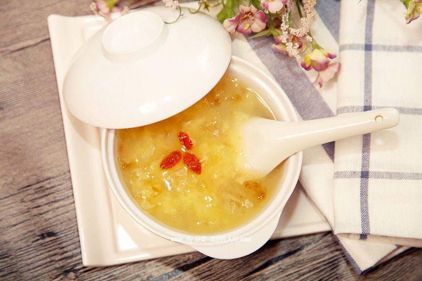 绿豆沙桃胶银耳羹的做法图解15