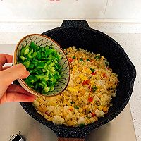 瑶柱彩色蛋炒饭的做法图解7