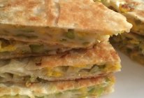 尖椒鸡蛋饼的做法