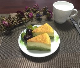 清怡的抹茶双层轻乳酪蛋糕的做法