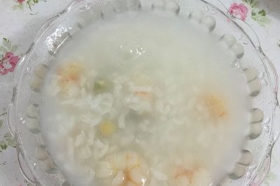 虾仁青豆粥