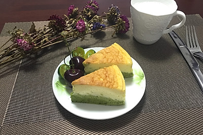 清怡的抹茶双层轻乳酪蛋糕