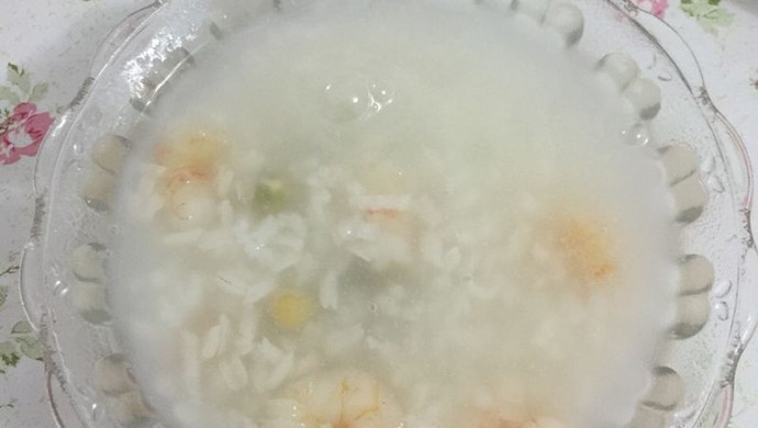 虾仁青豆粥