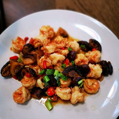 香菇爆虾仁