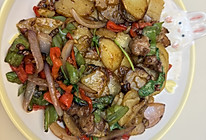 干锅土豆片炒肉的做法