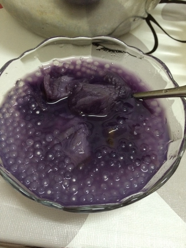 紫薯西米糖水