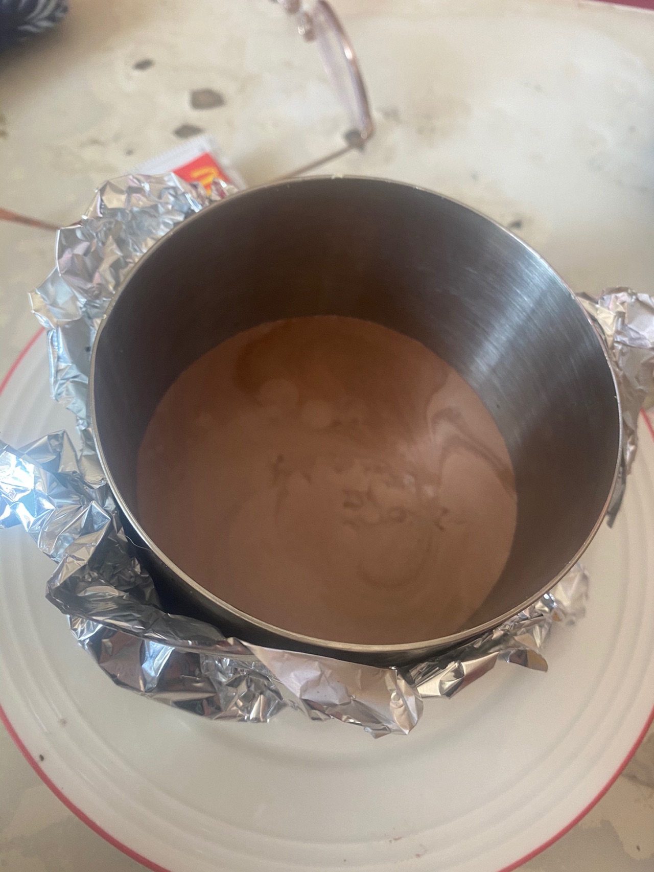 双色慕斯（可可+抹茶）的做法图解6