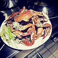 葱姜炒蟹（图片为剩蟹处理款）的做法图解3