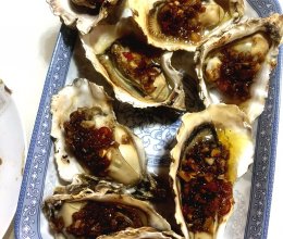 烤箱版蒜蓉烤生蚝的做法