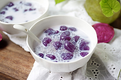 紫薯芋圆椰汁西米露
