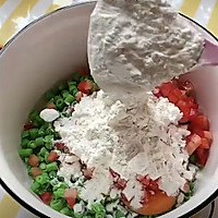 豆角蔬菜小饼的做法图解4