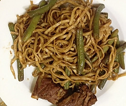 我家豆角焖面的做法