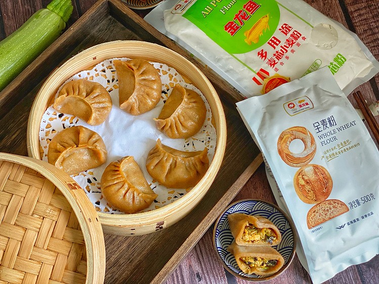 低脂西葫芦全麦蒸饺的做法