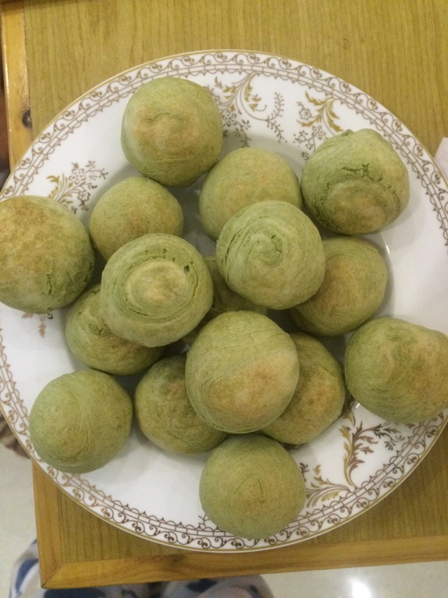 抹茶红豆酥的做法图解12