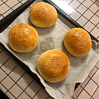 松香绵软汉堡胚的做法图解7
