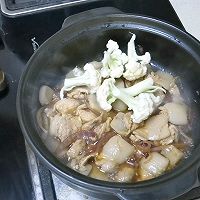 #花式炖煮不停歇#一人食砂锅菜花的做法图解5