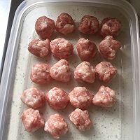 #少盐饮食 轻松生活#肉丸子蒸冬瓜的做法图解4
