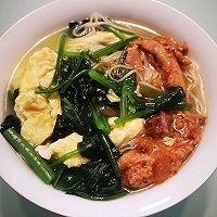 菠菜鸡蛋面的做法图解6