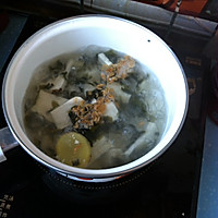 虾米紫菜豆腐汤的做法图解4
