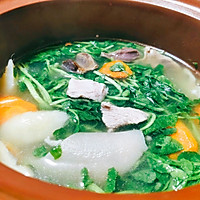 鲜香咸香竹芋西洋菜鸭肫汤的做法图解4