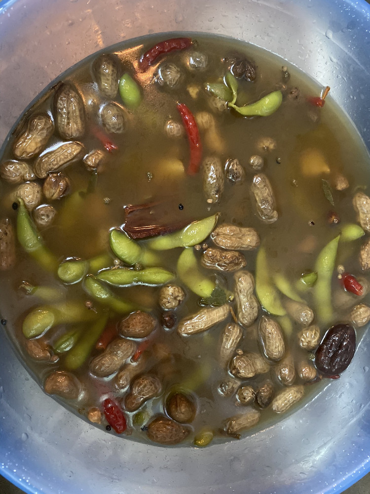 花生毛豆的做法