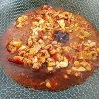 红油酱肉蒜豆角的做法图解4