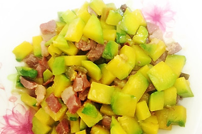 火腿焖姜饼瓜