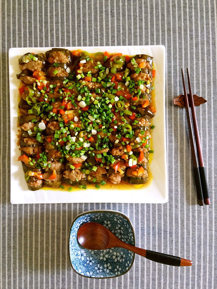 肉酿茄子的做法