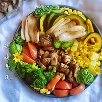 每星期轻食之~五彩蔬果佐鸡胸肉的做法图解13