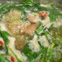 #养生打卡#吃出好气色菠菜猪肝汤的做法图解16