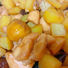 土豆烧鸡下饭菜