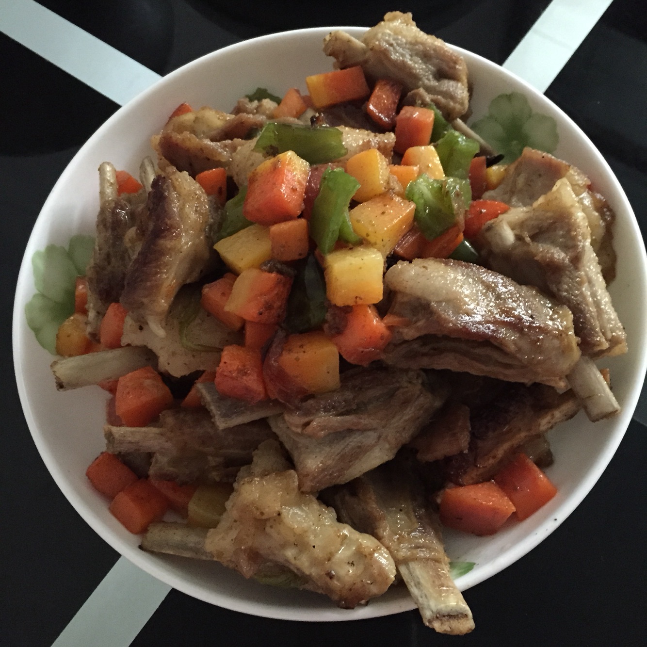 Flavored lamb chops