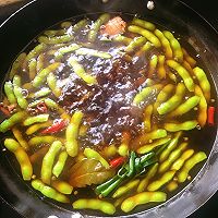 烤肉酱风味卤毛豆的做法图解4