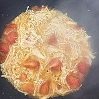 番茄炒金针菇的做法图解3