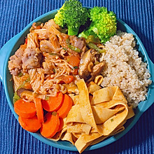 茄汁肥牛金针菇黎麦饭